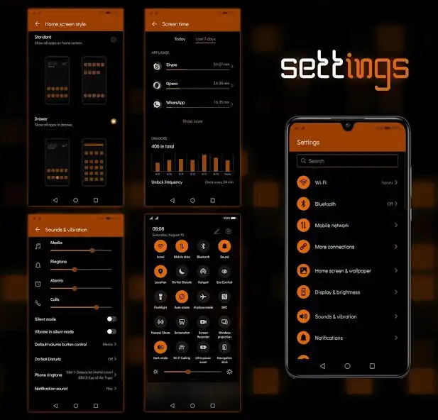 Play [EMUI 10]Mosaic Orange Theme as an online game [EMUI 10]Mosaic Orange Theme with UptoPlay